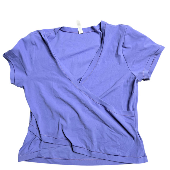 Athleta Transcend Wrap Tee Size: L - Picture 2 of 6